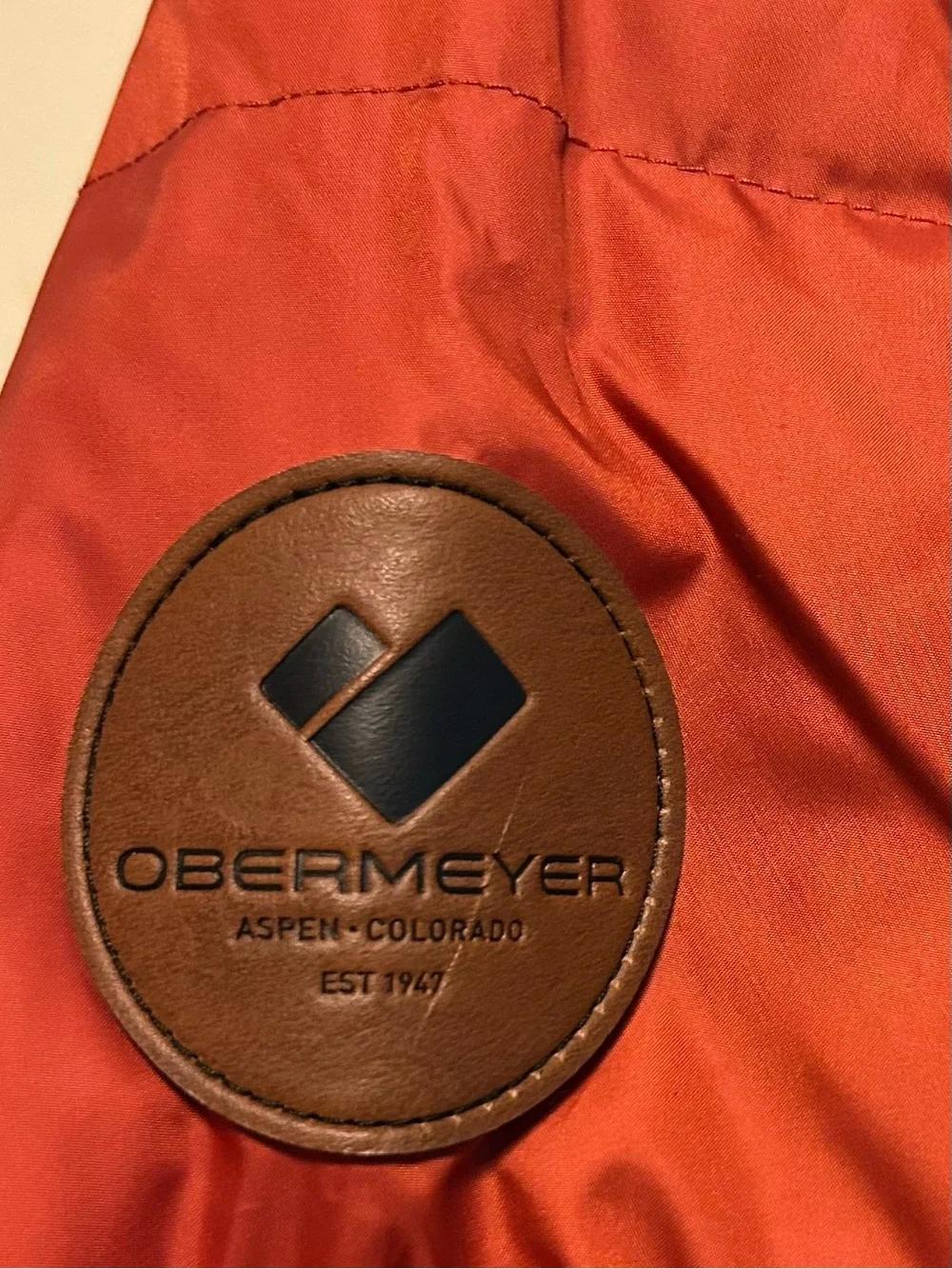 Obermeyer BENJI down jacket Light Blue Red Colorblock Puffer kids insulator